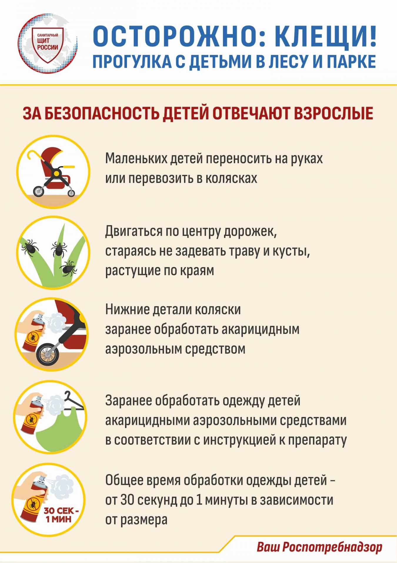 Профилактика инфекций, передающихся клещами